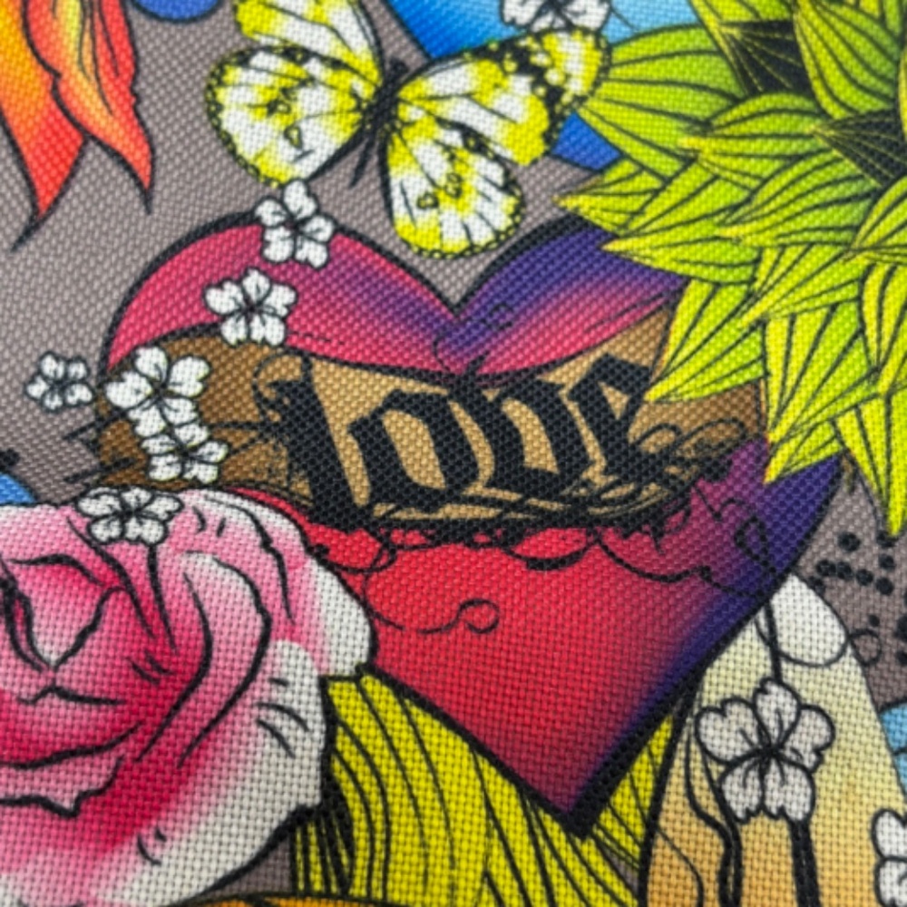 Unbranded Fabric Drawstring Backpack Multi Color … - image 2